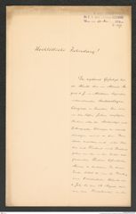 k.k. naturhistorisches Hofmuseum, Intendanzakten 1885-1896 (Hauer), Aktenzahl Z.359/1892, Seite 1